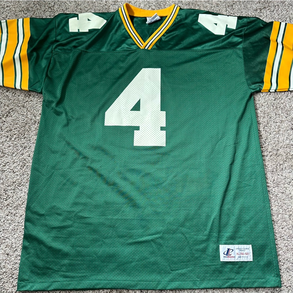 Vintage 90's Green Bay Packers‎ #4 Brett Favre Jersey XL Logo Athletic USA Made